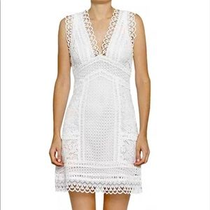 French Connection white lace dress